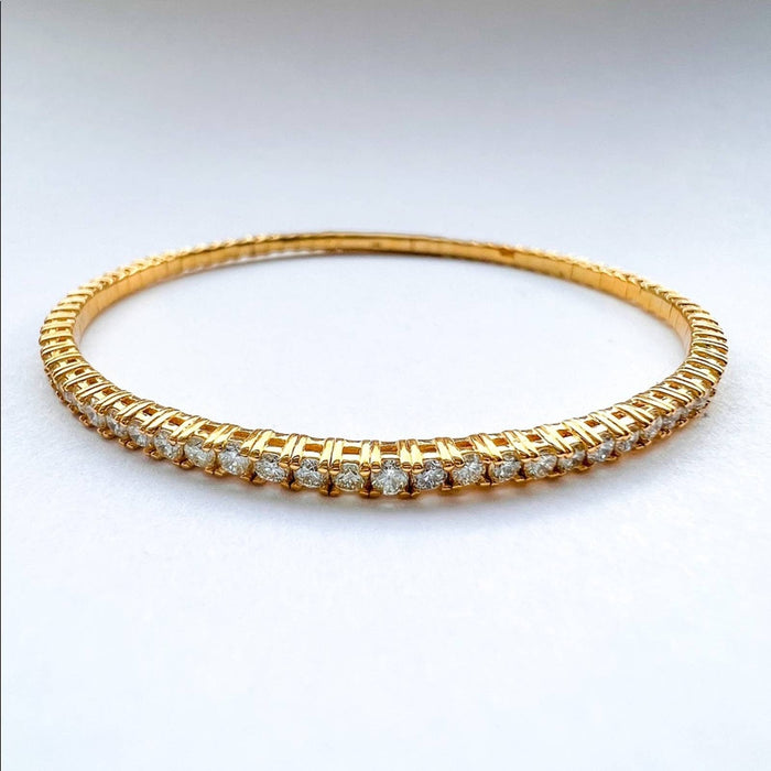 flexible diamond tennis bracelet