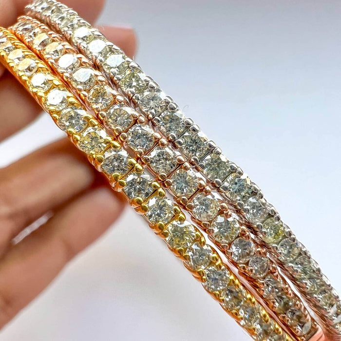 	flexible diamond bangle bracelet