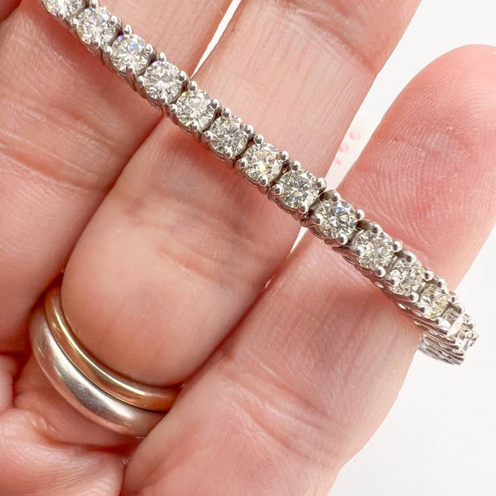 5 Carat Diamond Tennis Bracelet in 14K White Gold