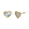 mother of pearl stud earrings