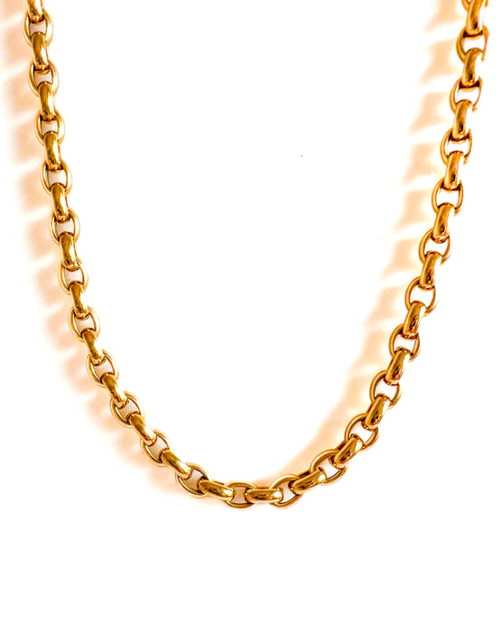 14K Yellow Gold Chunky Necklace