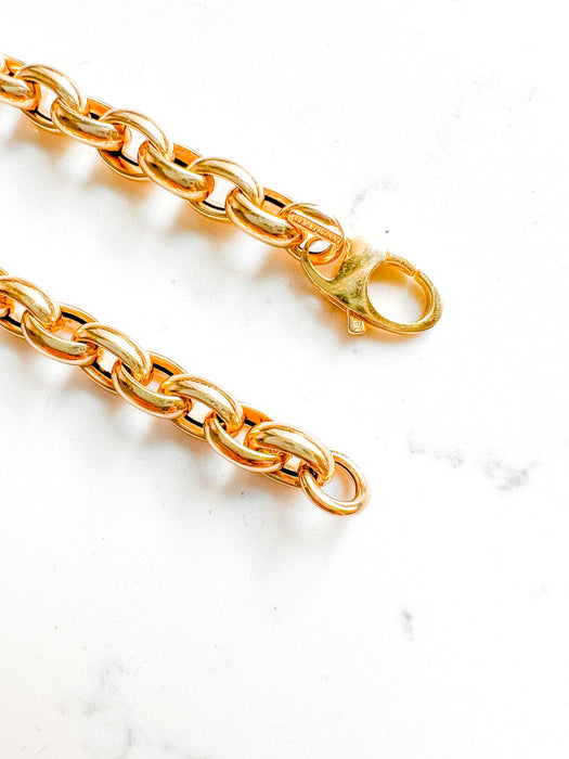 14K Yellow Gold Chunky Necklace