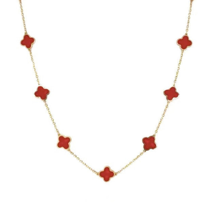 red clover necklace 