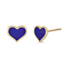 Blue lapis lazuli stud earrings