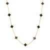 black clover necklace 14k gold 