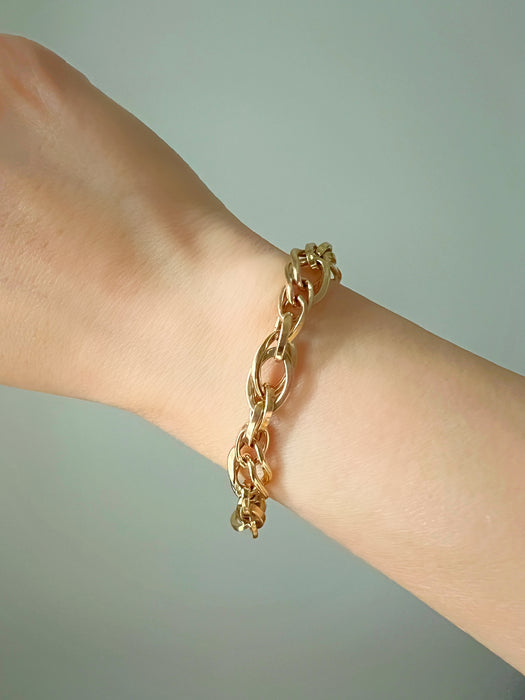 14K Yellow Gold Statement Bracelet