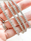 	2 carat diamond tennis bracelet 14k white gold