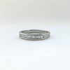 14K White Gold Channel Set Baguette Diamond Wedding Band