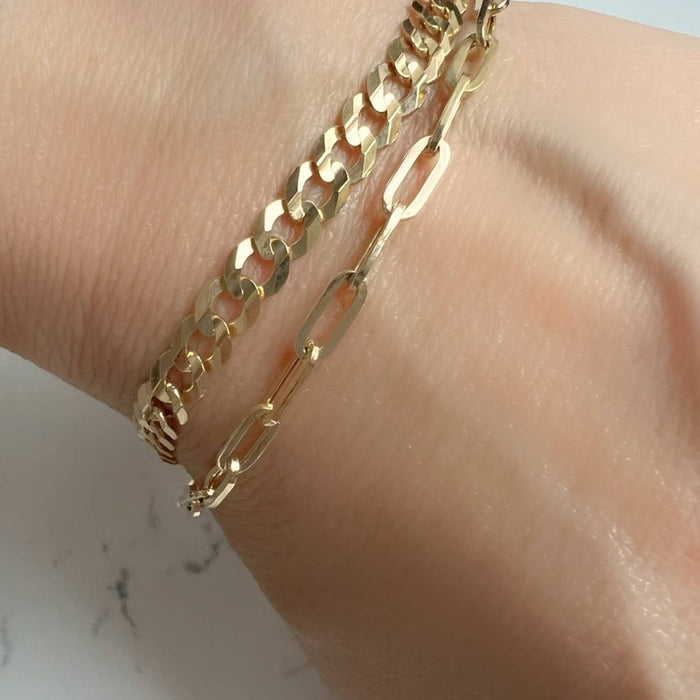 14K Yellow Gold Cuban Bracelet