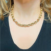 14K Yellow Gold Chunky Rolo Link Necklace