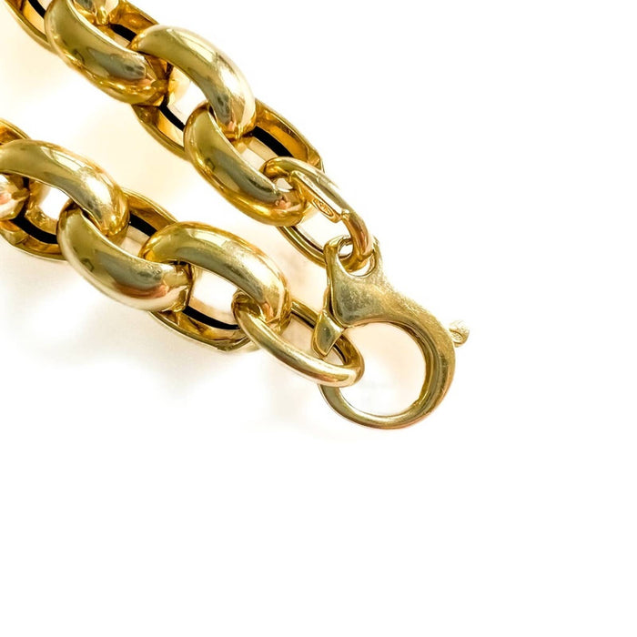 14K Yellow Gold Chunky Rolo Link Necklace