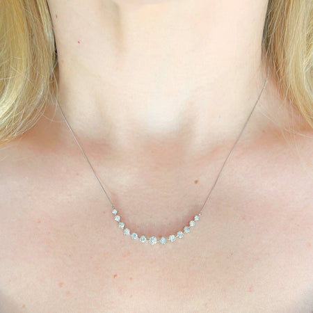 platinum diamond necklace