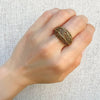 vintage gold dome ring