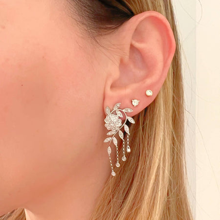 hanging leaf earrings