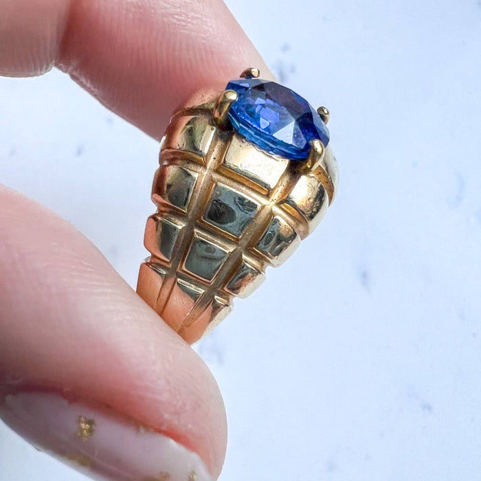 Vintage Tanzanite Ring 14K Yellow Gold