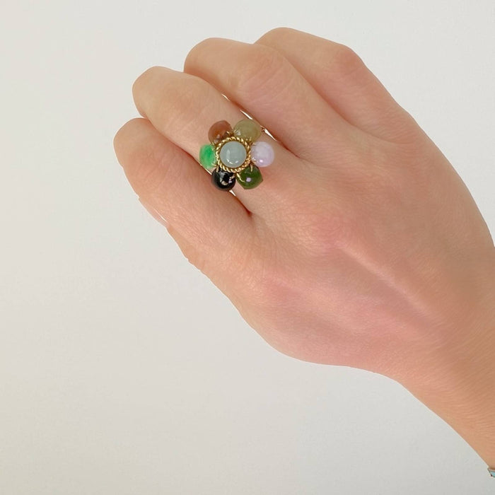 vintage gold jade ring