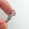 18k white gold diamond eternity band ring 