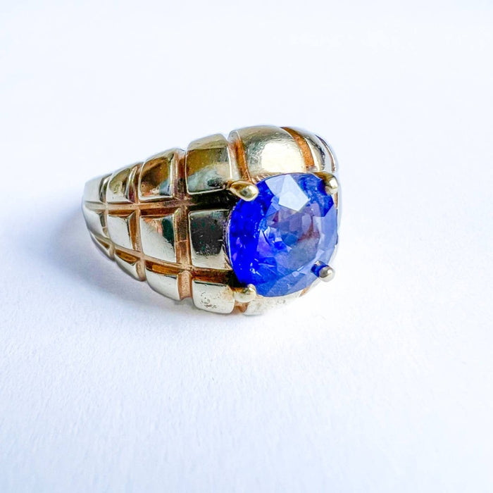 Vintage Tanzanite Ring 14K Yellow Gold