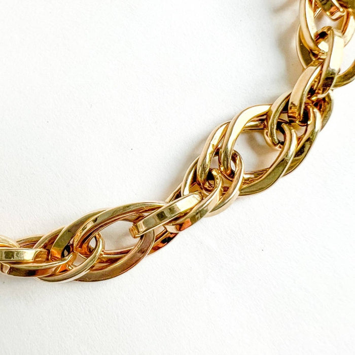 14K Yellow Gold Statement Bracelet