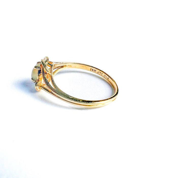 14K Yellow Gold Opal Vintage Ring