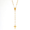 10K Yellow Gold Vintage Rosary Necklace