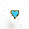 Enamel Turquoise Heart Ring 14K Yellow Gold