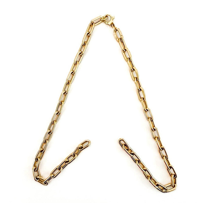 14k Yellow Gold Open Front Necklace