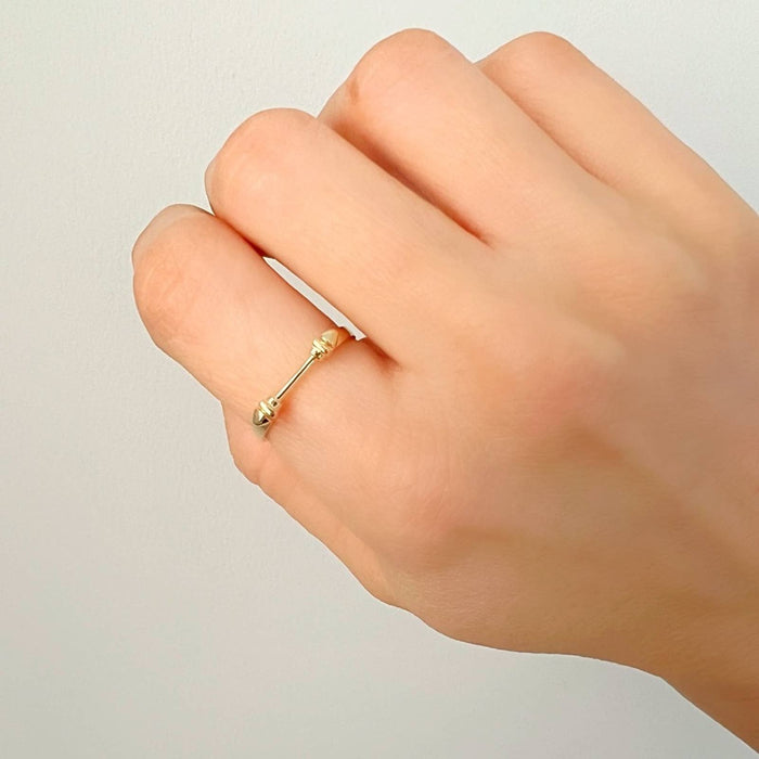 14k Yellow Gold Arrow Ring