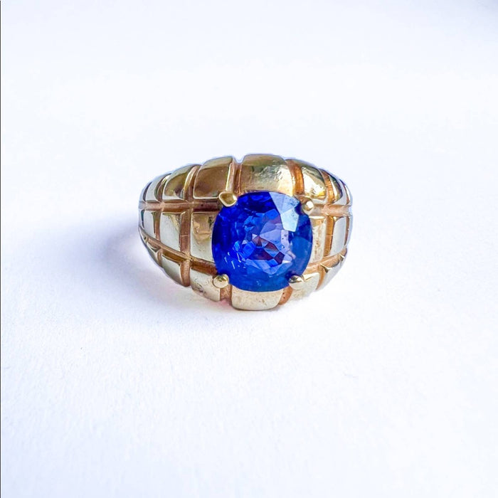 Vintage Tanzanite Ring 14K Yellow Gold