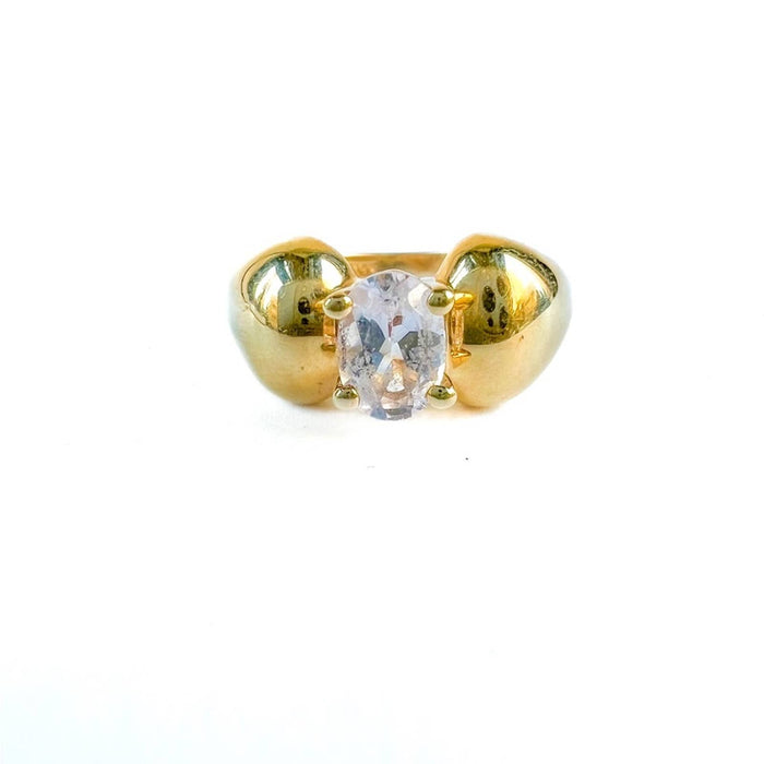 14k Yellow Gold Morganite Vintage Ring