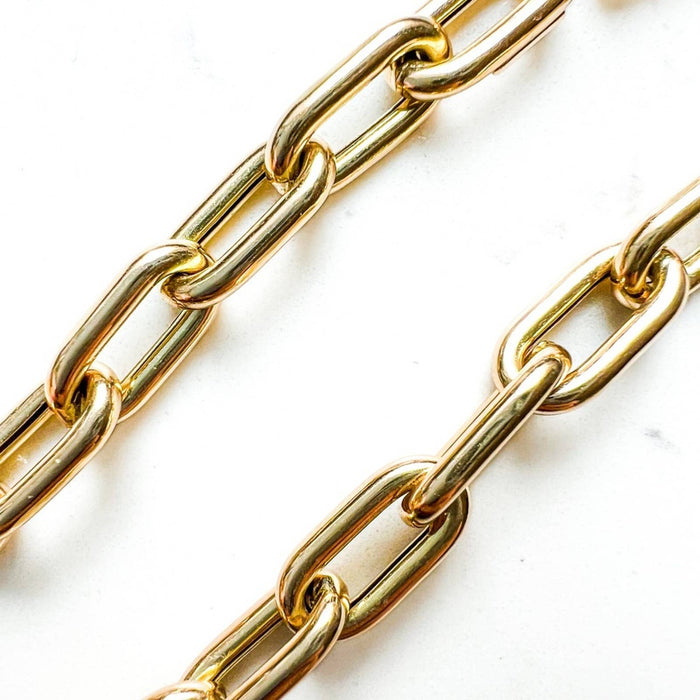 14k Yellow Gold Open Front Necklace