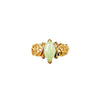 10K Yellow Gold Marquise Jade Vintage Ring