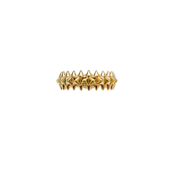 14K Yellow Gold Eternity Spike Ring