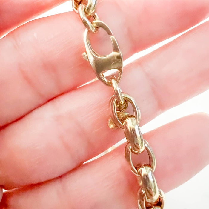 Italian 14kt Yellow Gold Rolo Link Bracelet