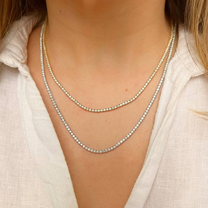 DIAMOND TENNIS NECKLACE 4 CARAT