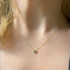 14K Yellow Gold Peridot Necklace