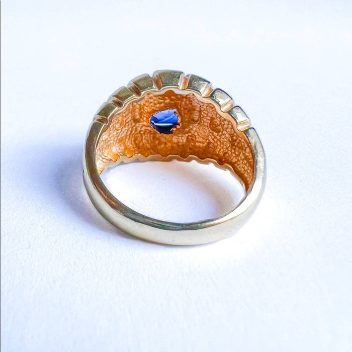 Vintage Tanzanite Ring 14K Yellow Gold