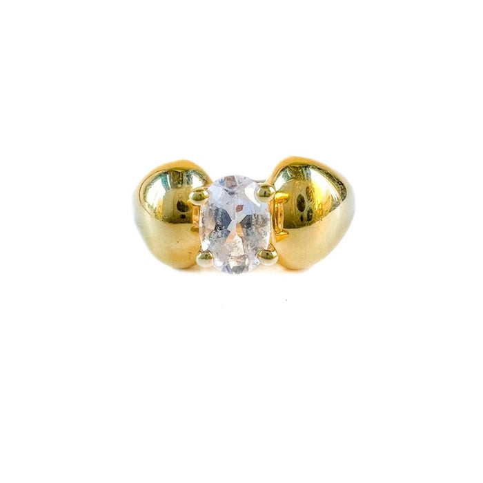 14k Yellow Gold Morganite Vintage Ring