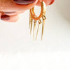 14k solid gold dangle earrings