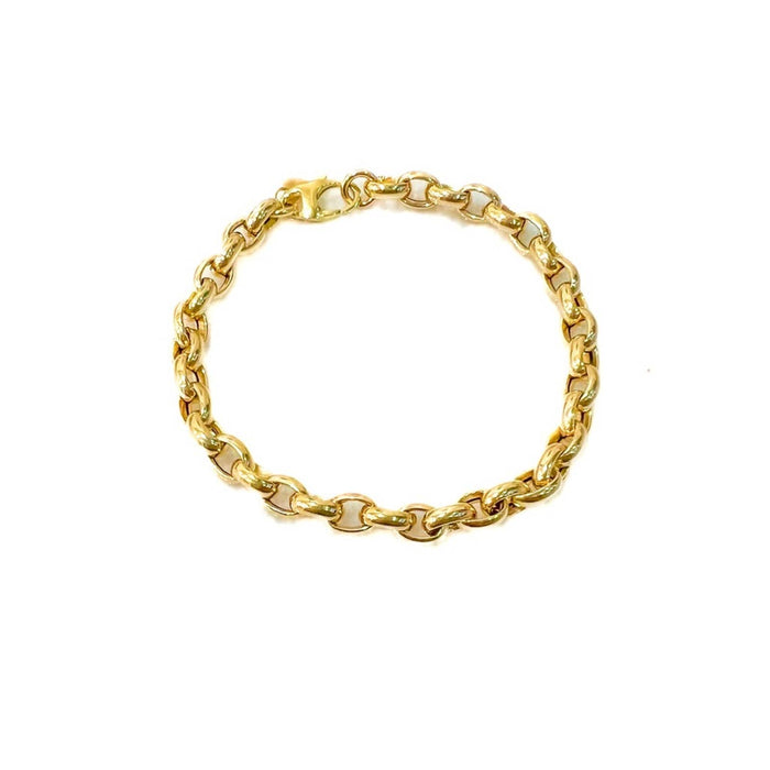 Italian 14kt Yellow Gold Rolo Link Bracelet