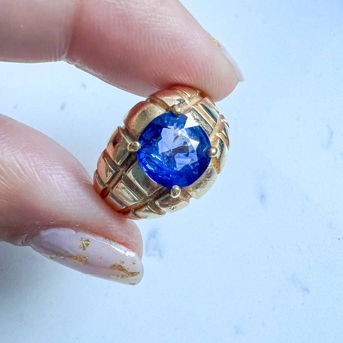 Vintage Tanzanite Ring 14K Yellow Gold