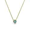 Solitaire Aquamarine Necklace 