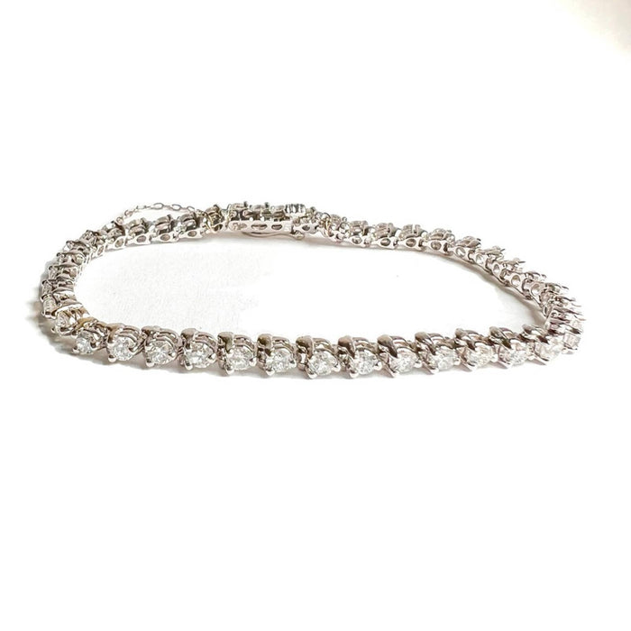 2CT Diamond Tennis Bracelet in 14K White Gold