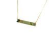 14K Yellow Gold Engravable  Bar Necklace