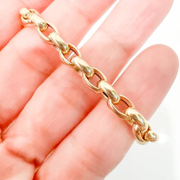 Italian 14kt Yellow Gold Rolo Link Bracelet