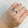 white gold emerald cut engagement rings