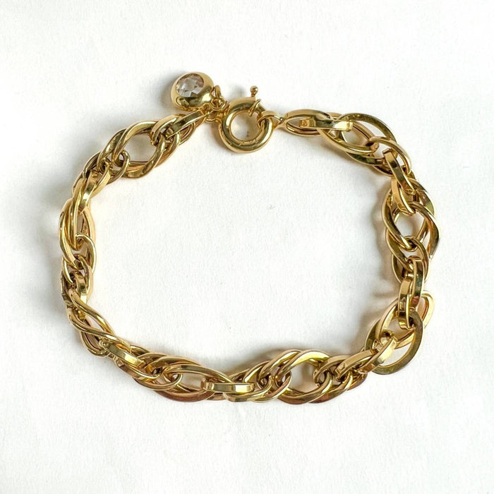 14K Yellow Gold Statement Bracelet